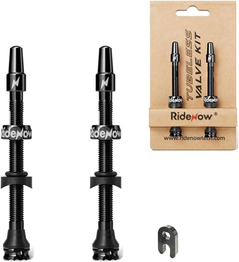 RideNow Alüminyum Tubeless Sibop Seti – Siyah | 65/85 mm